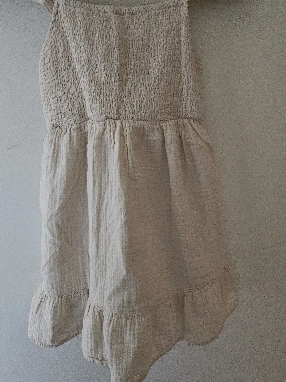Cat & Jack Cream Sundress with Ruffled Straps